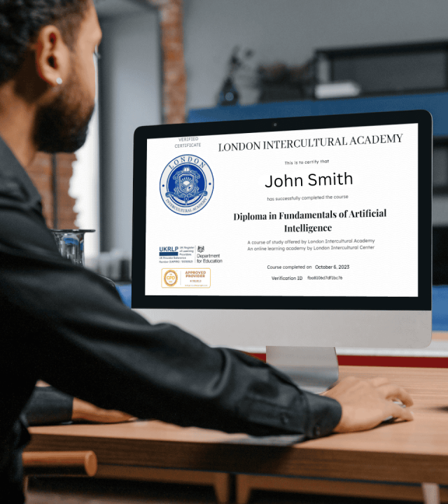 A verified certificate of London Intercultural Academy