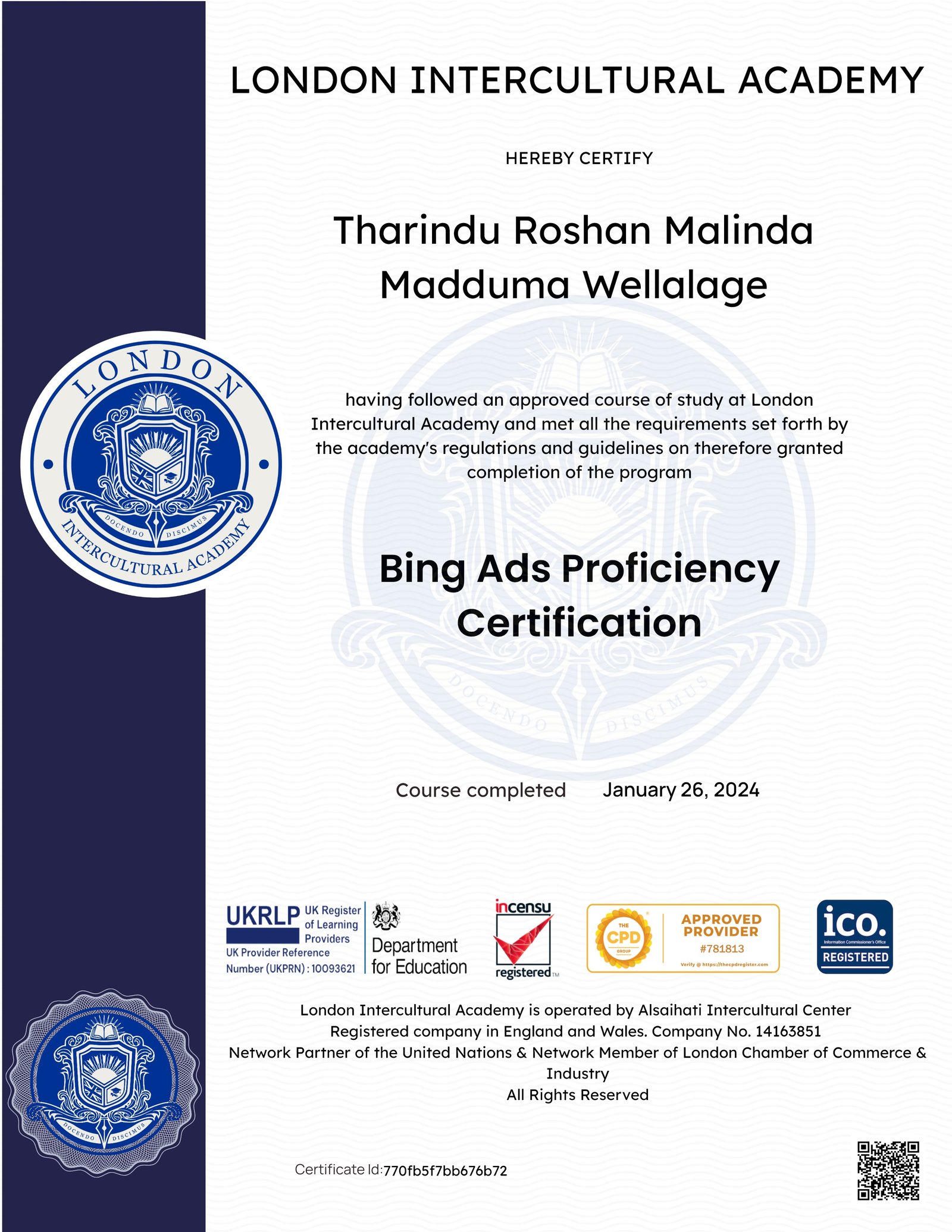 Bing Ads Proficiency Certification